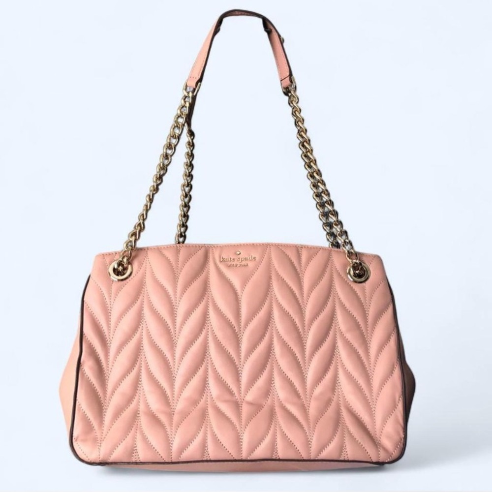 kate spade Quilted Blush Pink Chain-Handle Shoulder Bag